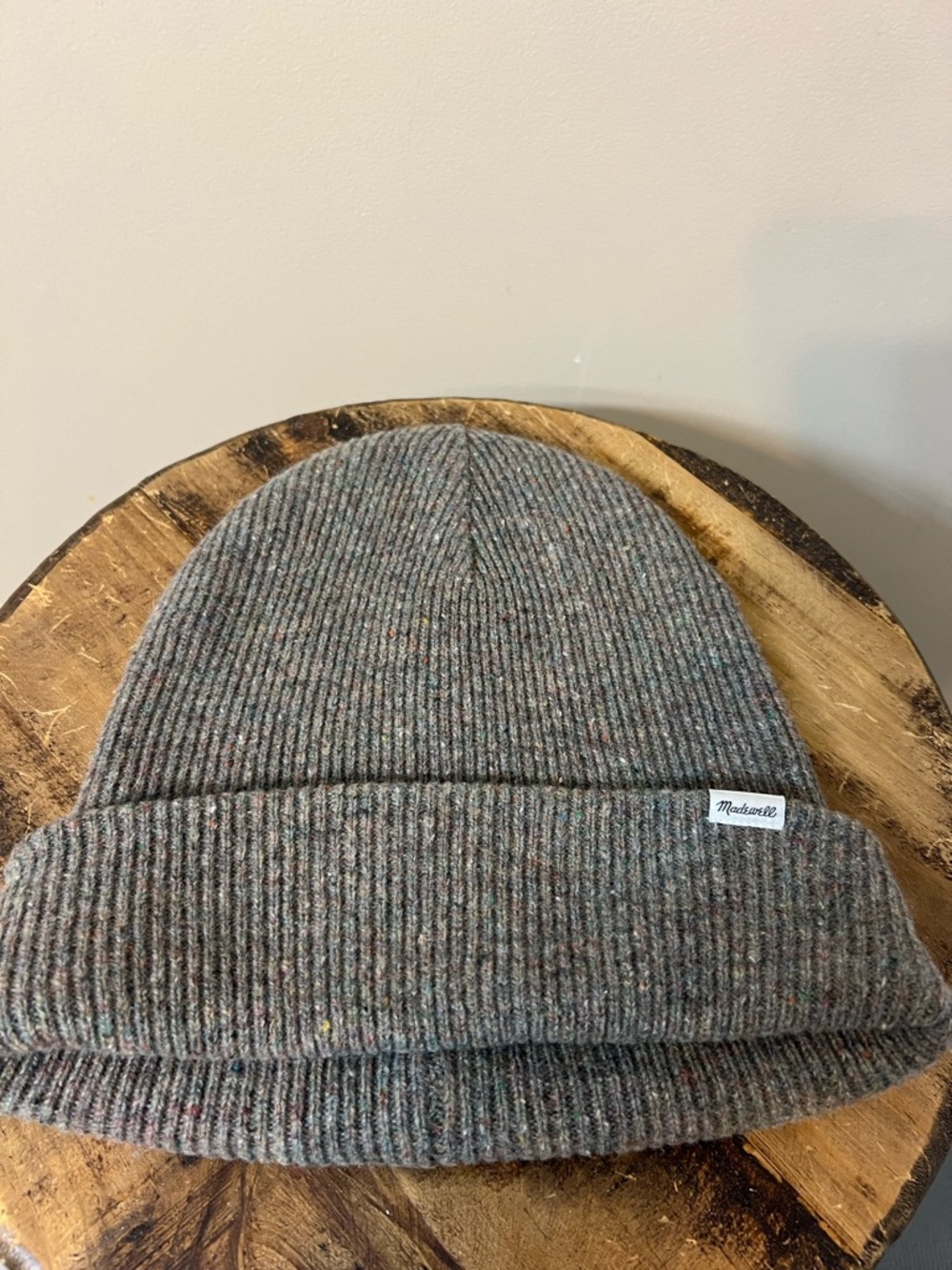 Madewell Multicolor Speckled Knit Beanie - Heathered Taupe